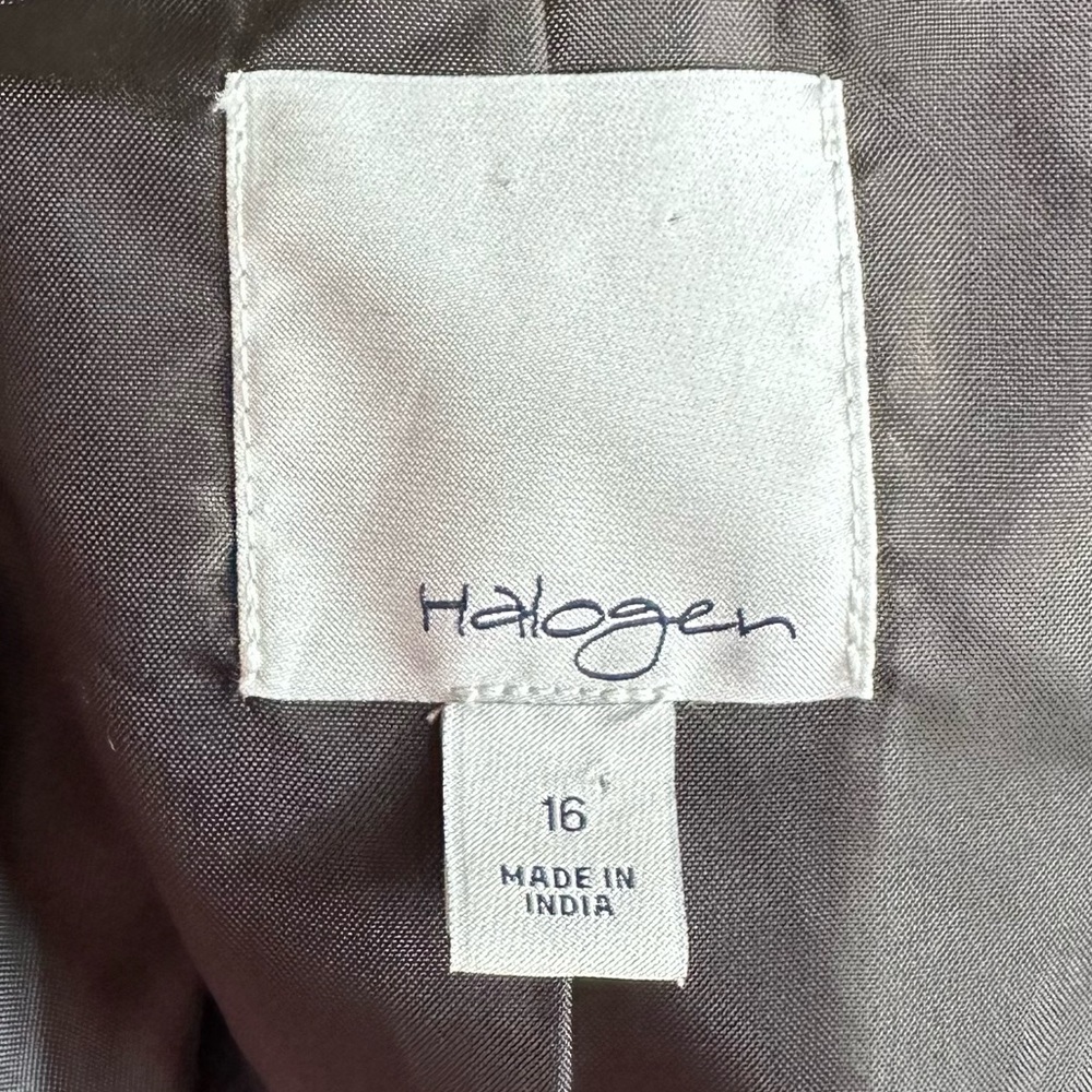 Halogen Houndstooth Black Brown Lined Career Offi… - image 8